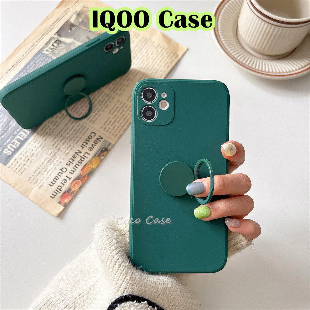 เทรนด์ด้านหน้าสําหรับ IQOO Z7i/Neo 7SE/Neo 20/Z9 Turbo Cover Dirt Resistance Silicone Full Case Clas