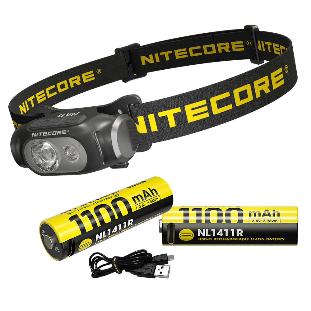 Nitecore HA11 UHE LED 240 Lumens ไฟหน้าวิ่งกลางคืนกลางแจ้งน้ําหนักเบาเป็นพิเศษอเนกประสงค์