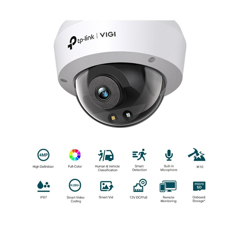 TP-LINK VIGI C240 4MP FULLCOLOR DOME NETWORK CAMERA กล้องวงจรปิดภายใน