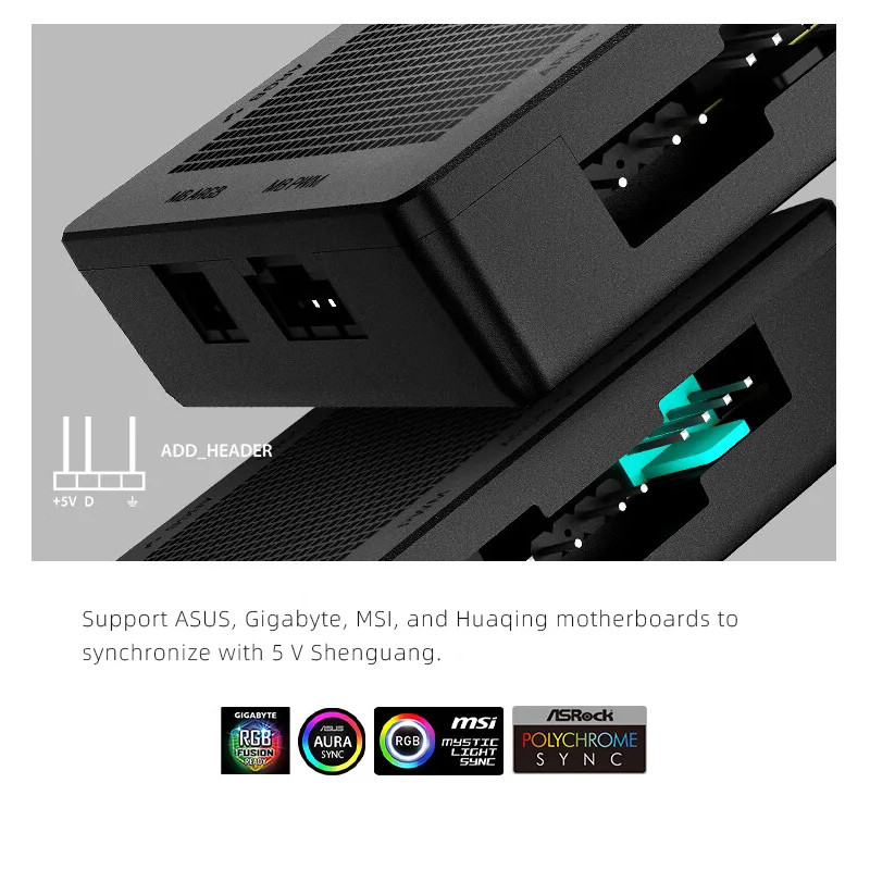 Deepcool ARGB HUB SC700 12-PORT ARGB HUB SC790 2 in 1 6PWM & 6ARGB SATA Power Control เชื่อมต่อ ราคา ถูกที่สุด ดีลบีเคเค แกลเลอรีภาพที่ 4