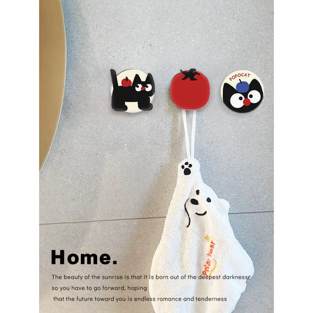 【爆款】卡通可爱挂钩强力粘胶贴墙粘钩迷你免打孔卫生间衣服钥匙收纳挂勾Cartoon Cute Hook Strong Adhesive Wall Adhesive Hook Fans20250222