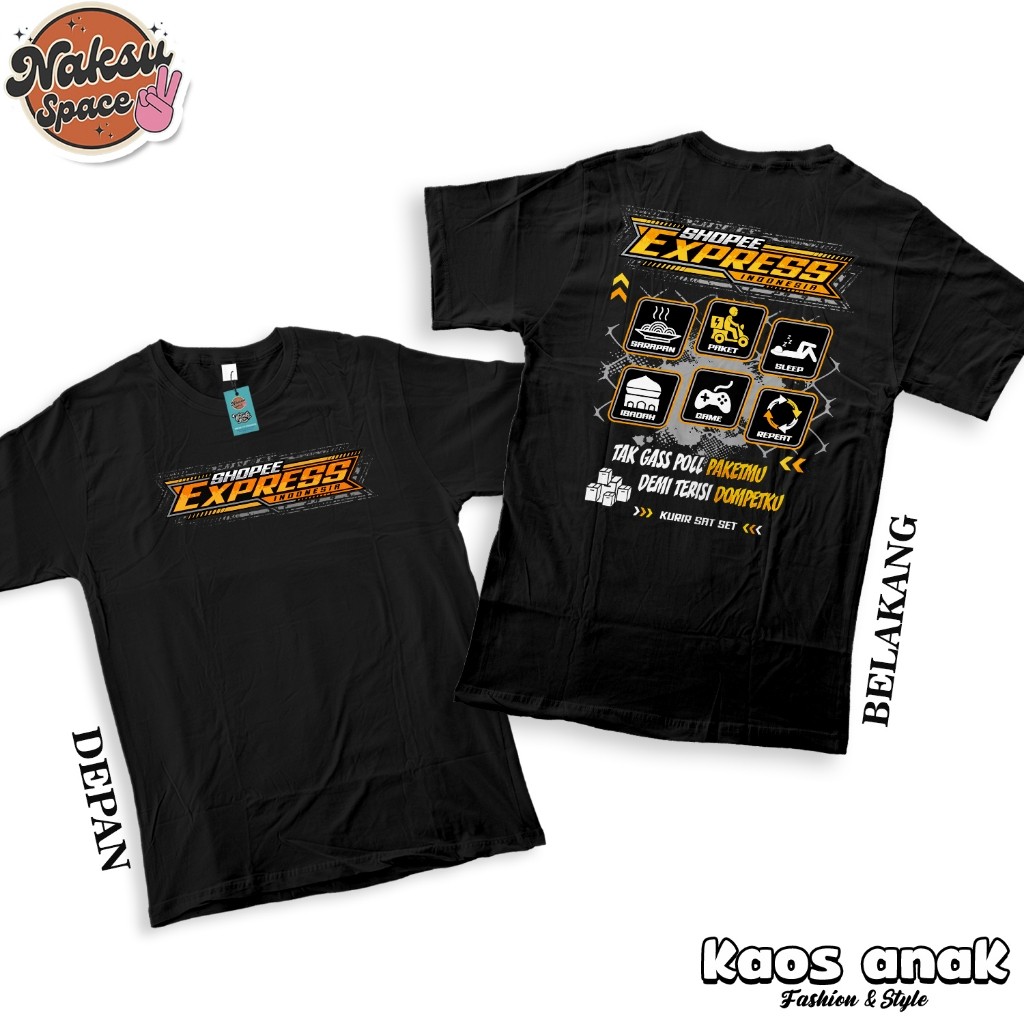 SPX SHOPE EXPRESS EXPEDITION MOTIF CHILDRENS เสื้อยืด SPX COURIER CHILDRENS เสื้อผ้าเครื่องแต่งกายเด