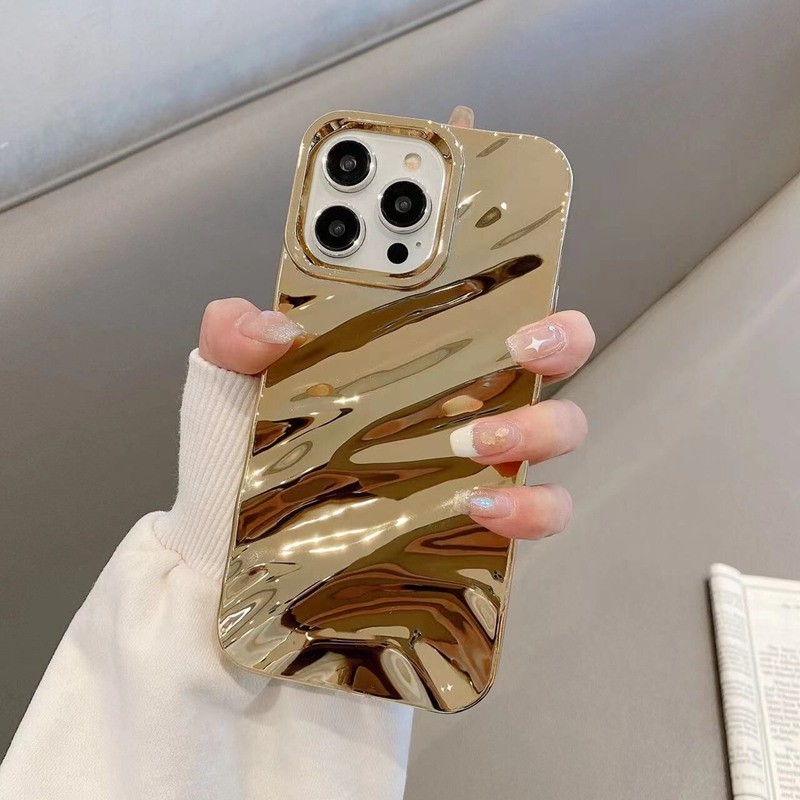 เคสโทรศัพท์มือถือแบบนิ่ม TPU ลายประกาย สีทอง สีเงิน สําหรับ iPhone 6 6S 7 8 + Plus X XS XR 11 12 13 14 15 Pro Max