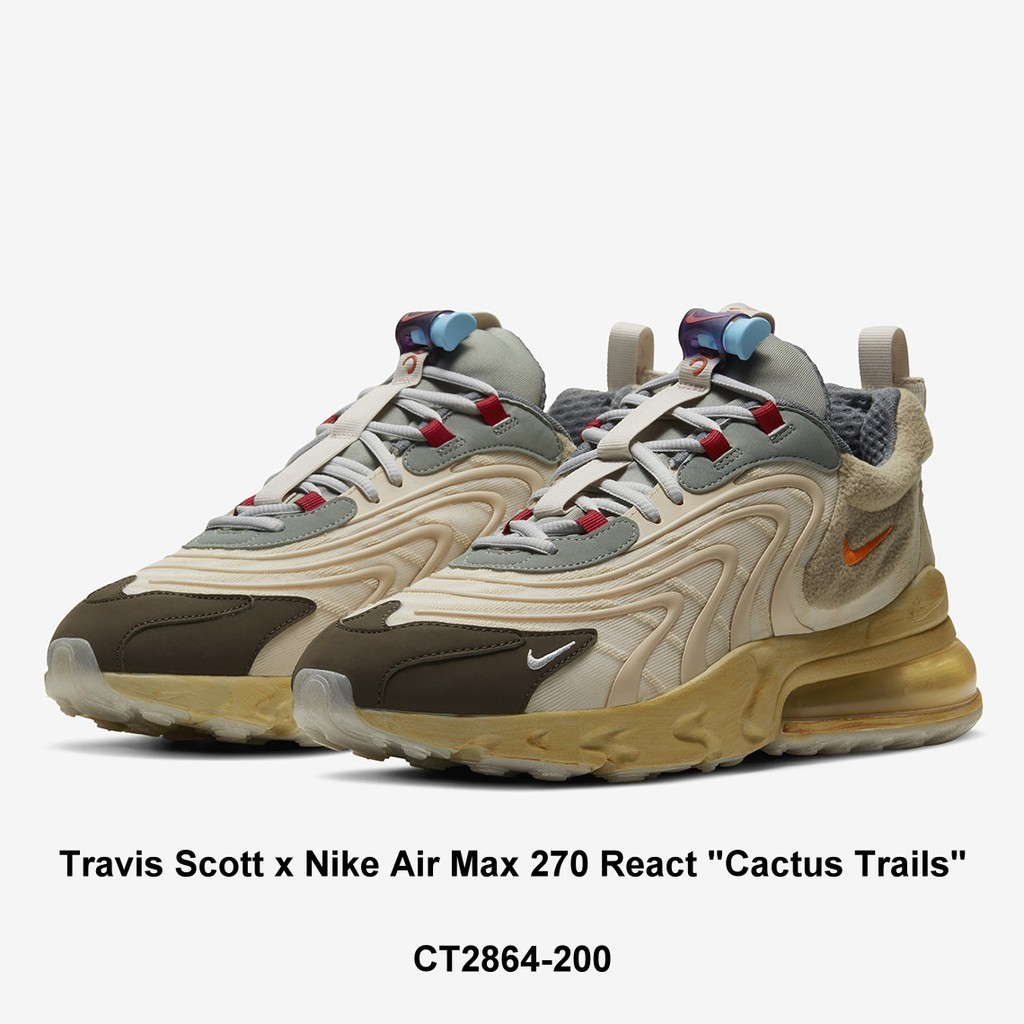 ราคาพิเศษ Travis Scott x Nike Air Max 270 React Joint Cactus CT2864-200