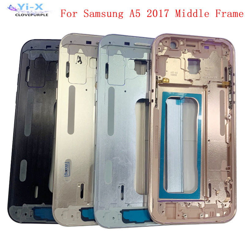 อะไหล่กรอบกรอบโลหะ หน้าจอ LCD สําหรับ Samsung A5 2017 A520 1 ชิ้น