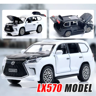 โมเดลรถยนต์เหล็กจําลอง Lexus Lx570 ขนาดเล็ก model car 4ประตู ของเล่นสําหรับเด็ก