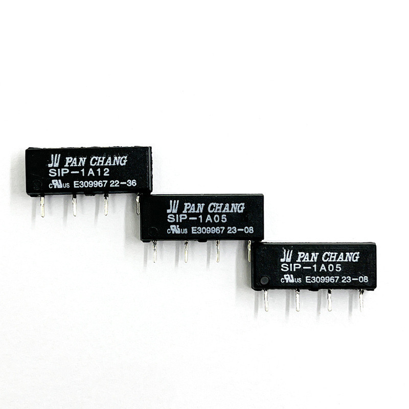 2 ชิ้น Panchang Dry Reed รีเลย์ SIP-1A05 SIP-1A12/24V 4 Pins ปลั๊กตรง