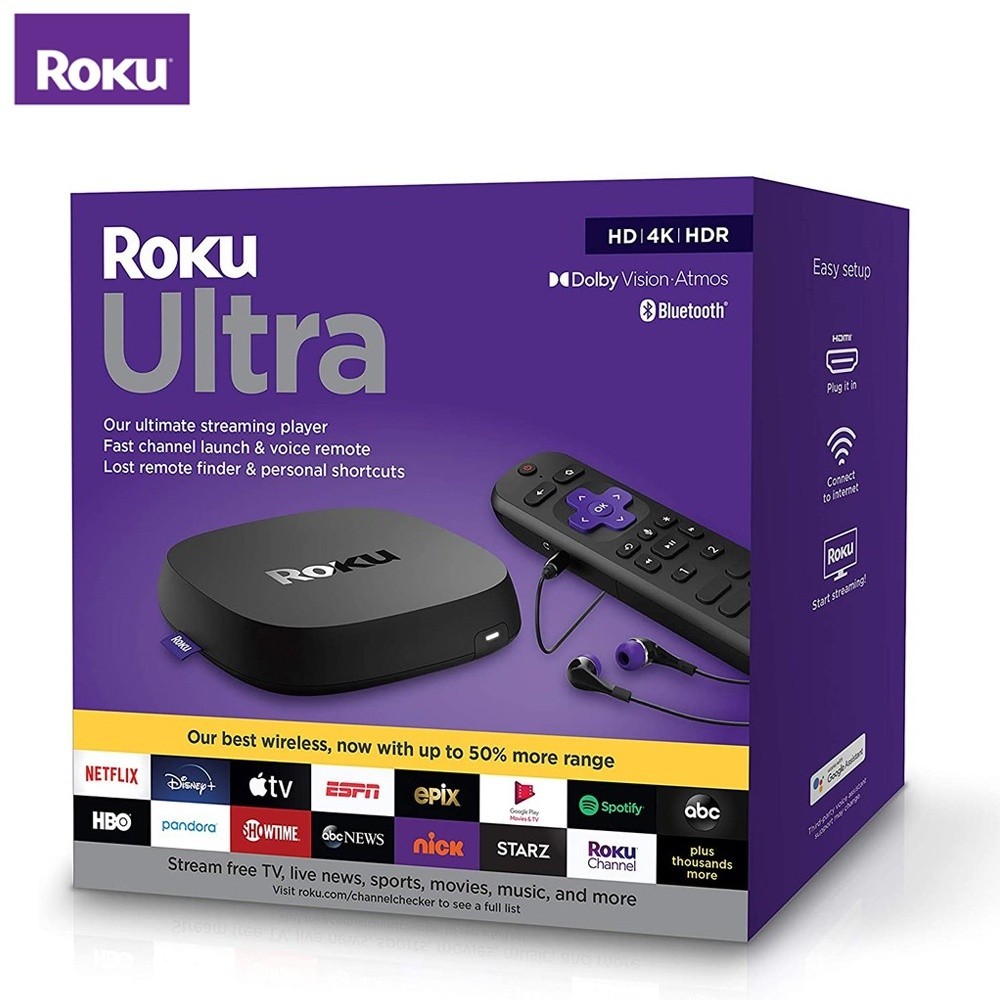 Roku Ultra 2020 (4800R) Streaming Media Player HD/4K/HDR/Dolby Vision with Dolby Atmos รับประกันสินค้า 1 ปี