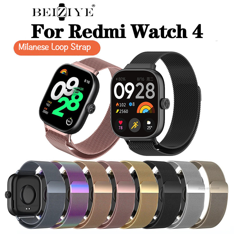 สายนาฬิกาข้อมือ สเตนเลส แม่เหล็ก แบบเปลี่ยน สําหรับ Xiaomi Redmi Watch 4 Redmi Watch 4 Smart Watch