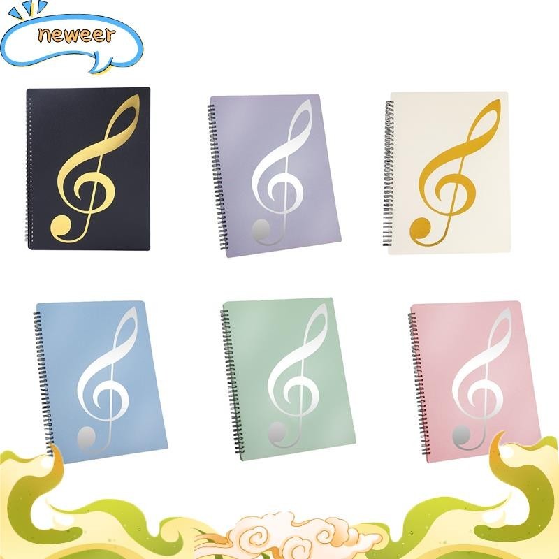 แผ่นโฟลเดอร์เพลง 60 แผ่น ขนาด A4 ถอดออกได้