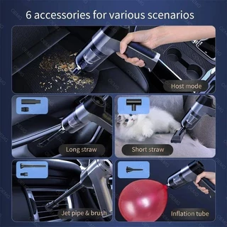 Suitu มอเตอร์ไร้แปรง Duster เครื่องดูดฝุ่นไร้สาย 4 In1 เครื่องดูดฝุ่นในรถยนต์ไร้สายเครื่องดูดฝุ่นแบบใช้มือถือสําหรับบ้านสายดูดที่แข็งแกร่ง