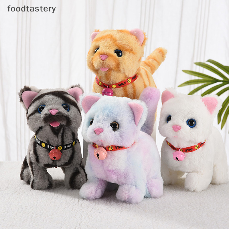 Fty ของเล่นตุ๊กตาแมวอิเล็กทรอนิกส์น่ารัก เดินได้ ของขวัญวันเกิด สําหรับเด็ก