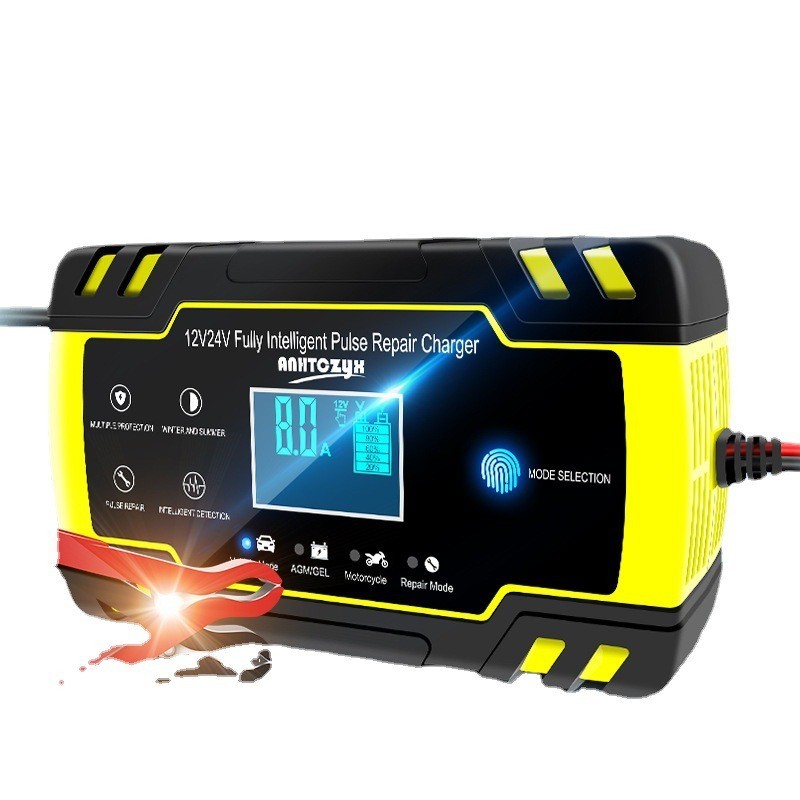 ! #@ Anhtczyx Storage Battery Charger 12 V24v Motorcycle Battery Agm European Standard British Regulation Power Charger