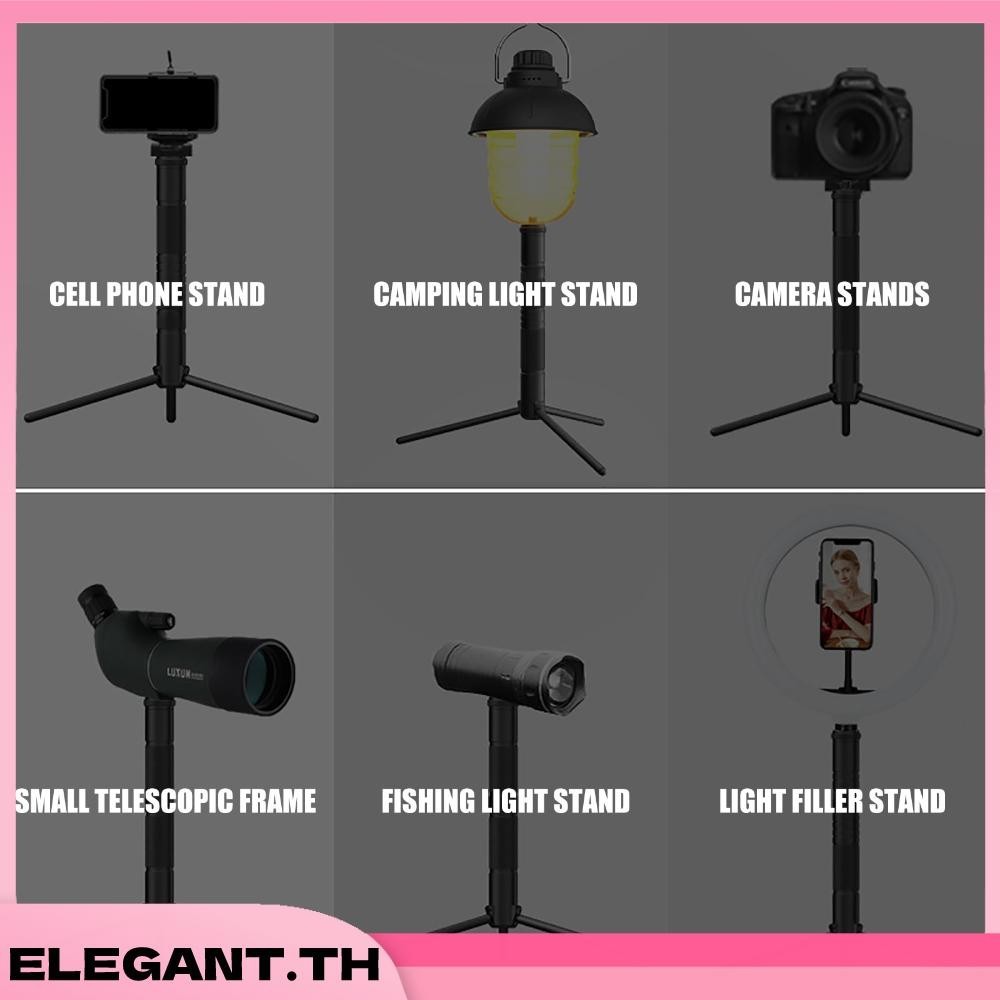 ขาตั้งกล้องโทรศัพท์ ขาตั้งกล้อง อลูมิเนียมอัลลอยด์ สําหรับตั้งแคมป์กลางแจ้ง - รูปที่ 5