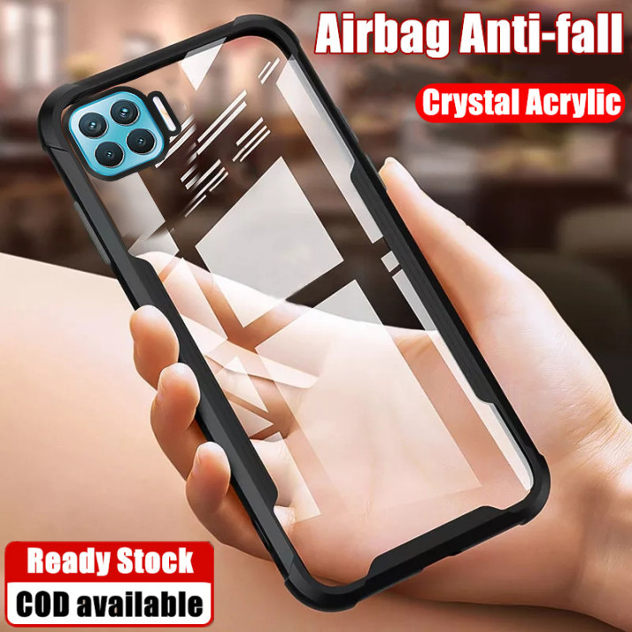 เคสโทรศัพท์มือถือ PC แข็ง แบบใส กันกระแทกสี่มุม สําหรับ OPPO A93 4G CPH2121 CPH2123