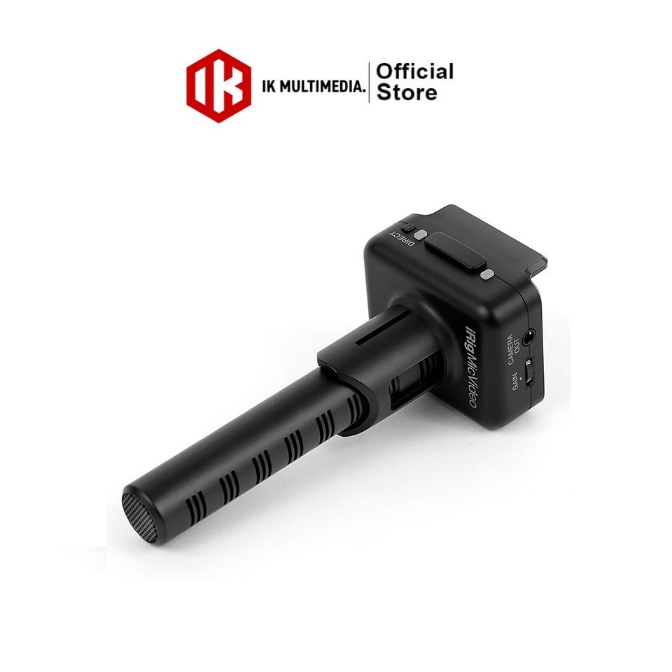 IK Multimedia iRig Mic Video ไมค์โครโฟนสำหรับต่อโทรศัพท์มือถือ ไมค์ไลฟ์สด ไมค์อัดเสียง