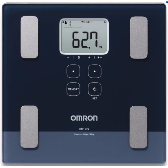 กิโลดิจิตอล เครื่องชั่งน้ำหนัก วิเคราะห์ไขมัน OMRON รุ่น HBF-224 แสดงค่า BMI, BODY AGE (รับประกันศูน