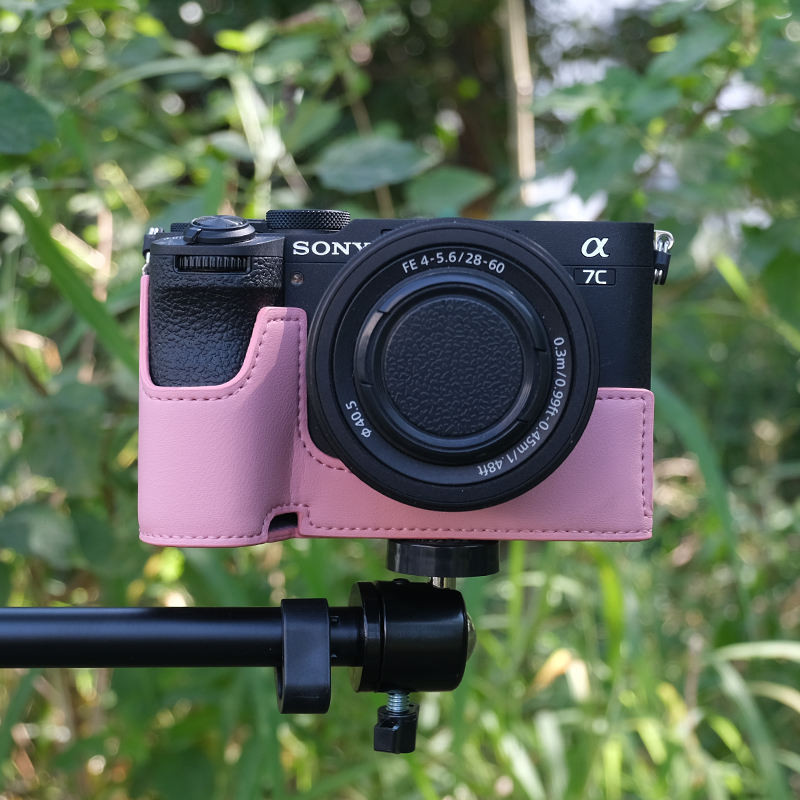 เหมาะสําหรับกระเป๋ากล้อง Sony A7C2, เคสป้องกัน A7M4, A6400, อุปกรณ์เสริม A7R5, A7M3, A6700 เคสหนัง