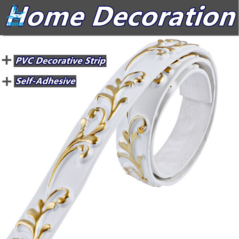 สติกเกอร์ PVC แบบนิ่ม ลายเส้น 3D มีกาวในตัว สําหรับติดตกแต่งผนังบ้าน เพดาน