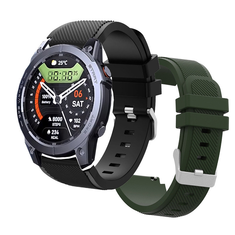สายนาฬิกาข้อมือซิลิโคน อุปกรณ์เสริม สําหรับ Zeblaze Stratos 3 Pro Smart watch