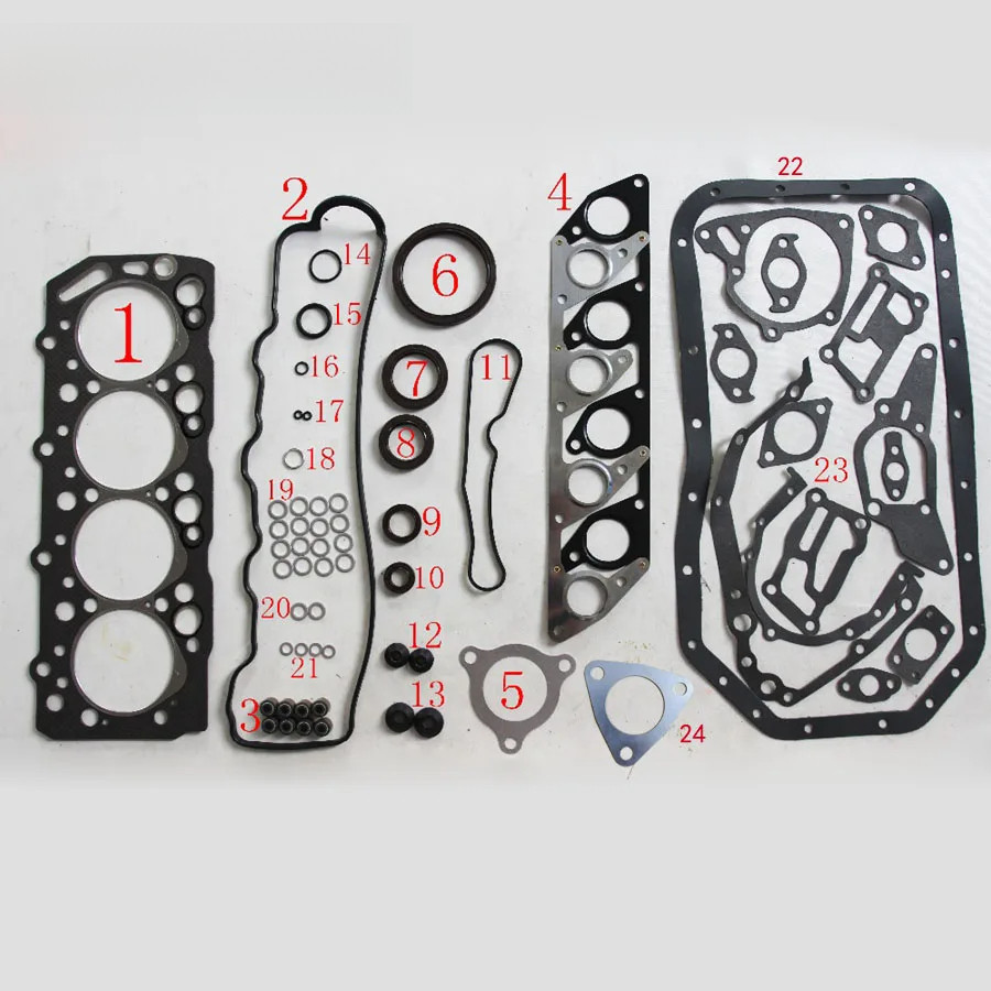 สําหรับ HYUNDAI GALLOPER 2.5 D4BH 4D56T D4BX D4BF D4BA เครื่องยนต์สร้างชุดอัตโนมัติชิ้นส่วนปะเก็นเคร