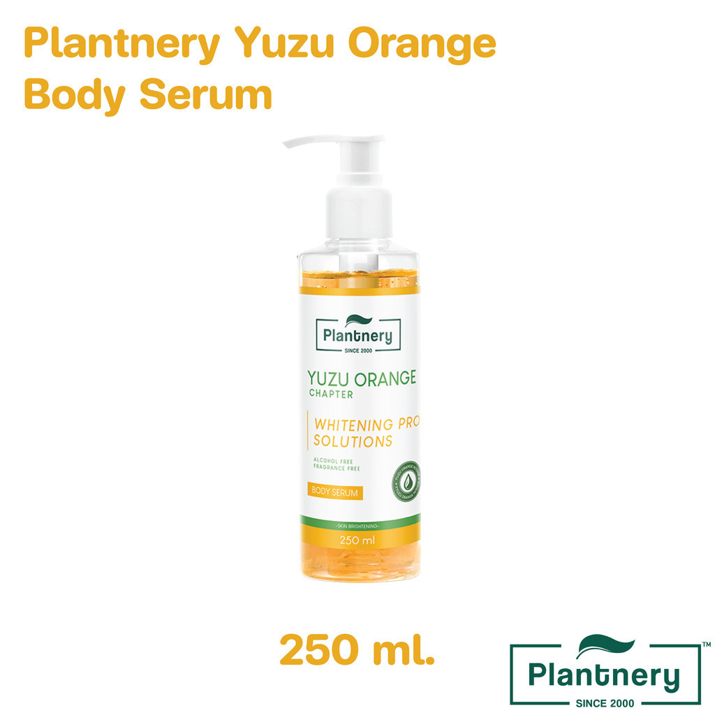 [Sale EXP.12/01/27] Plantnery Yuzu Orange Body Serum แพลนเทอรี่ ยูสุ บอดี้ เซรั่ม 250 ml.