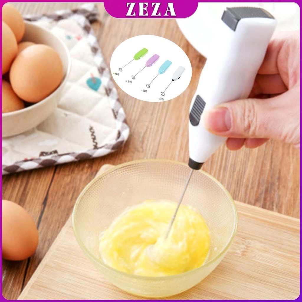 ZEZA เครื่องตีฟองนมที่ชาร์จแบตได้ เครื่องผสมอาหาร