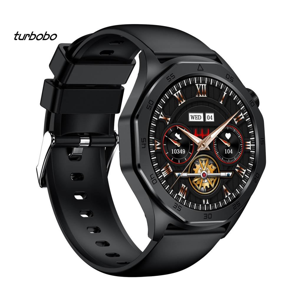 Turbobo นาฬิกาข้อมือสมาร์ทวอทช์ เชื่อมต่อบลูทูธ หน้าจอขนาดใหญ่ กันน้ํา วัดความดันโลหิต ติดตามการออกกําลังกาย โหมดกีฬาหลายโหมด
