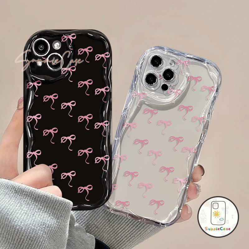 การ์ตูนน่ารักโบว์ โบว์วินเทจ ที่อยู่อาศัย เข้ากันได้ iPhone XR 11 14 12 15 13 Pro Max 7Plus X XS Max 14 8 7 15 Plus SE