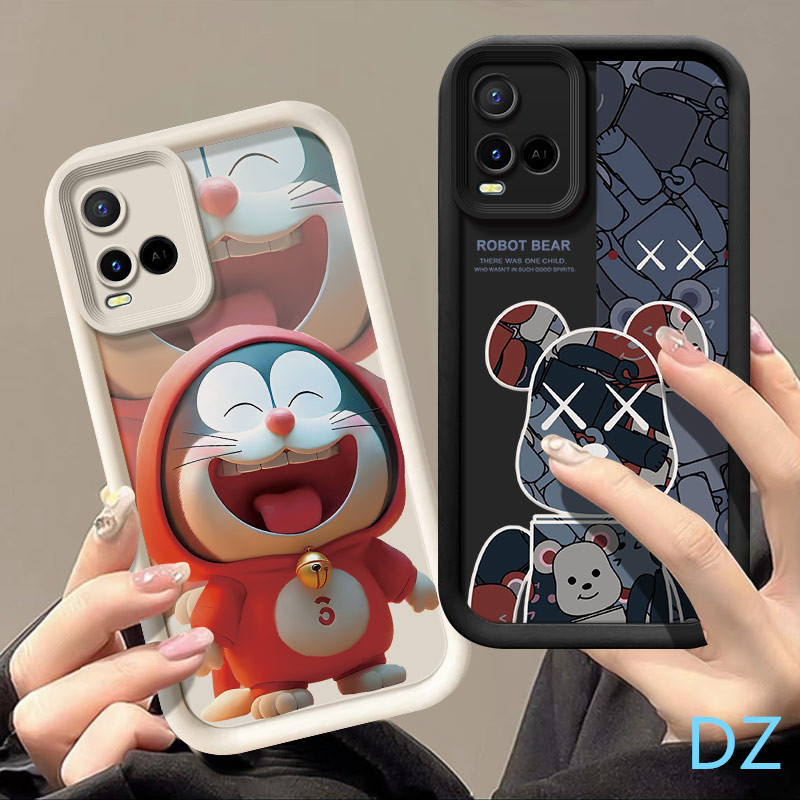 เคส Vivo Y21 Y21S Y21T T1X Y33S Y33T กรณีโทรศัพท์มือถือซิลิโคนอ่อนนุ่มอะนิเมะ HTTY