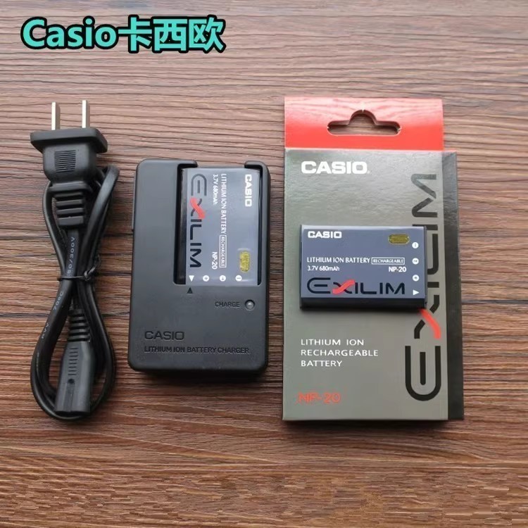 แบตเตอรี่กล้อง CCD NP20 พร้อมที่ชาร์จ สําหรับ Casio EX-S770 S880 S1S2 S3 Z60 Z70 Z75