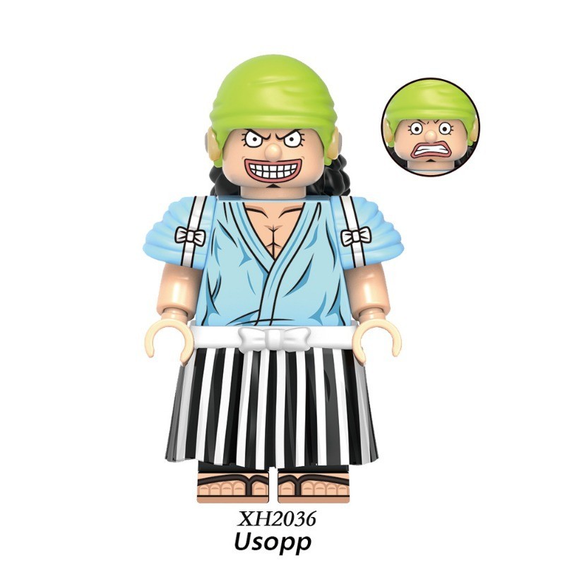 ของเล่นตัวต่อฟิกเกอร์ อนิเมะวันพีช Luffy Nico Robin Zoro Chopper Sanji Yamato Usopp Nami Zeus ขนาดเล็ก ของขวัญ สําหรับเด็ก - รูปที่ 6