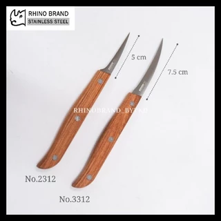 Rhino brand มีด มีดคว้าน มีดแกะสลัก มีดคว้านเม็ด มีดคว้านเงาะ มีดคว้านมะยงชิด No.2312 3312 by TKD