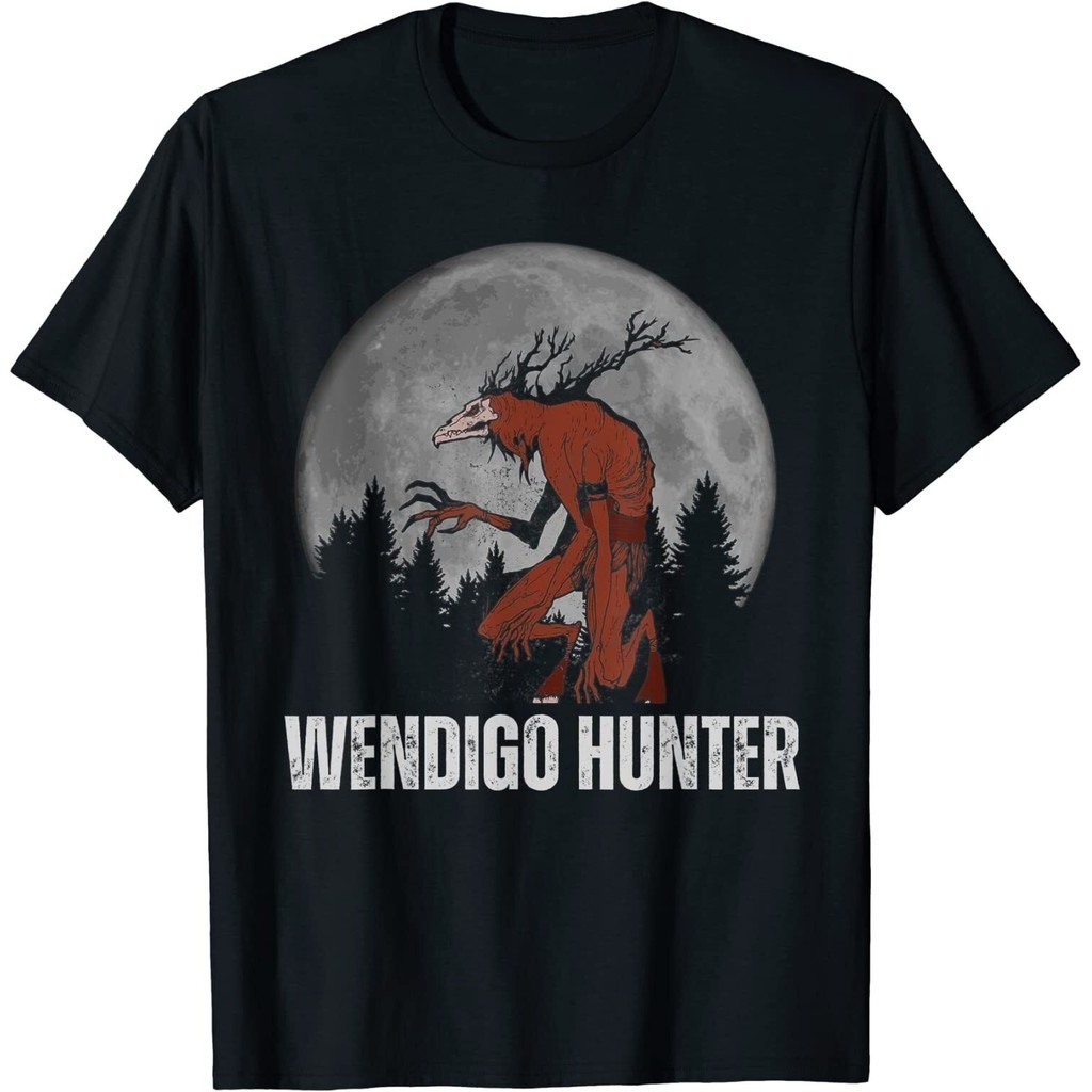 เสื้อยืด Wendigo Cryptid Skin Walker Folklore Cryptozoology ตลก