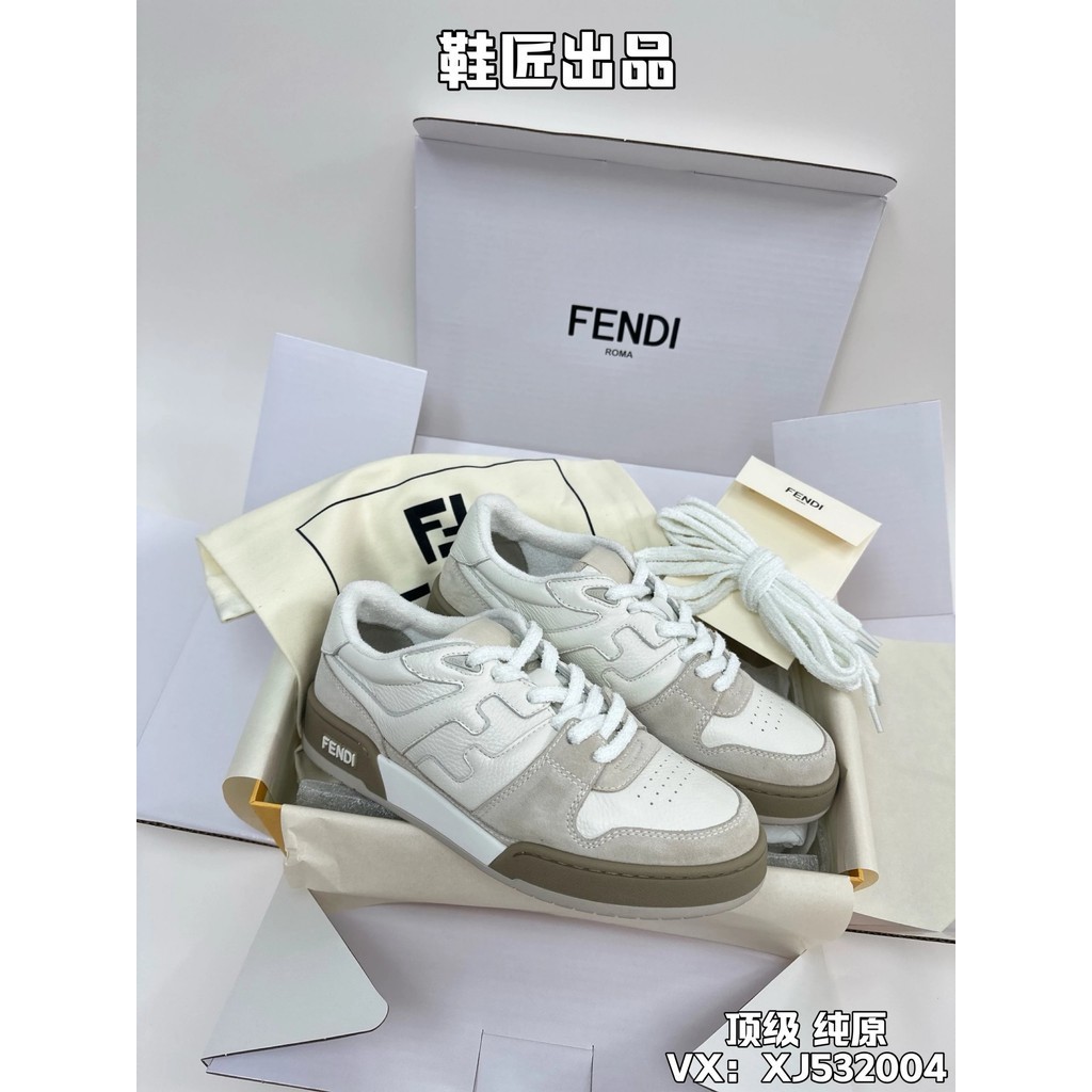 [AAA] 24s รองเท้าผ้าใบลําลอง Fendi Match Compact Design Fendi Fendi ข้อสั้น แฟชั่นฤดูใบไม้ร่วง