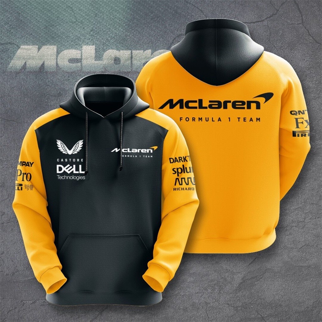 Hot F1 Hoodie Formula One McLaren F1 Team 2022 3D Mens Womens Fashion Zipper Sweatshirt Childrens Sp