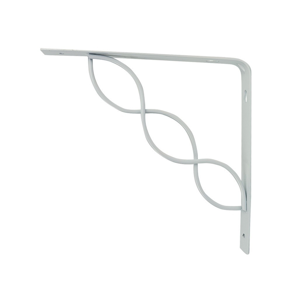 LOCAL789 DELICATO ฉากรับชั้นเหล็ก รุ่นTJ-3008 ขนาด25x25x3ซม. สีขาว ร้านอยู่ในไทย