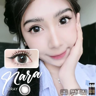 คอนแทคเลนส์(บิ๊กอาย) Nara Brown / Gray / Black (Wink) ⭐️ลายฮิต ขายดีมาก กรองแสงกันยูวี