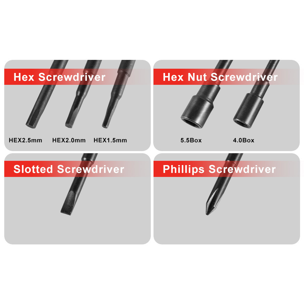 9imod ชุดไขควงหกเหลี่ยม 1.5 2.0 2.5 มม. สําหรับซ่อมแซมรถบังคับ 7 ชิ้น