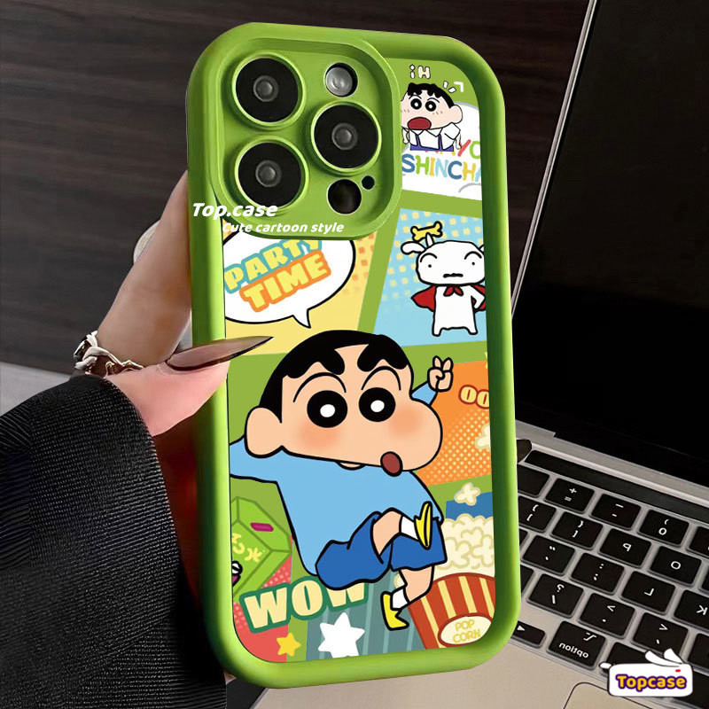 เคสโทรศัพท์มือถือ แบบนิ่ม ลายการ์ตูนชินจัง สําหรับ Infinix Smart 8 7 Hot 40 Pro 40i 40 Pro 30i Play 30i Spark Go 2024 2023 Note 30 VIP 12 Turbo G96 ITEL S23