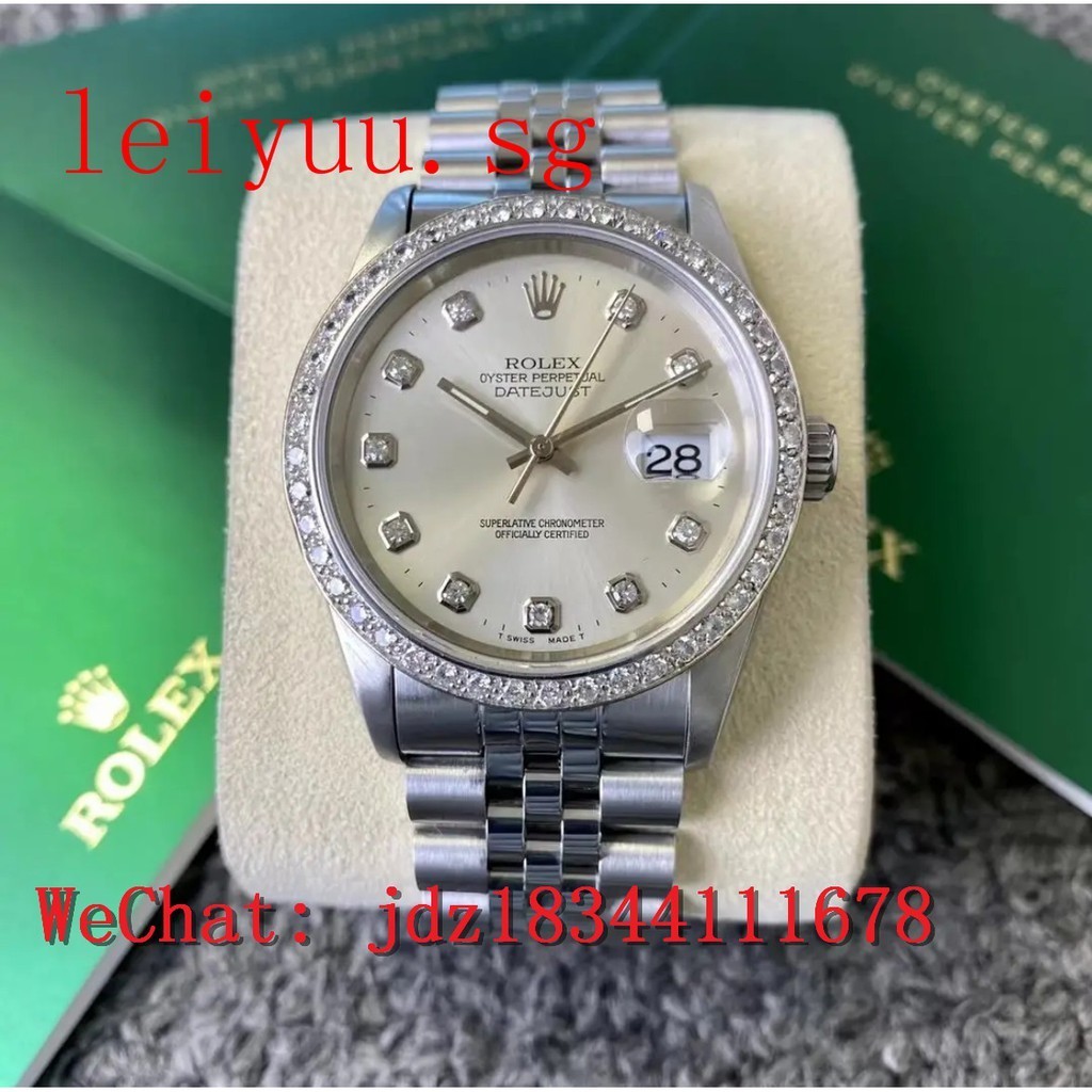 Rolex Datejust Series นาฬิกาข้อมือแฟชั่น หน้าปัดเพชร 31 มม. สําหรับสตรี