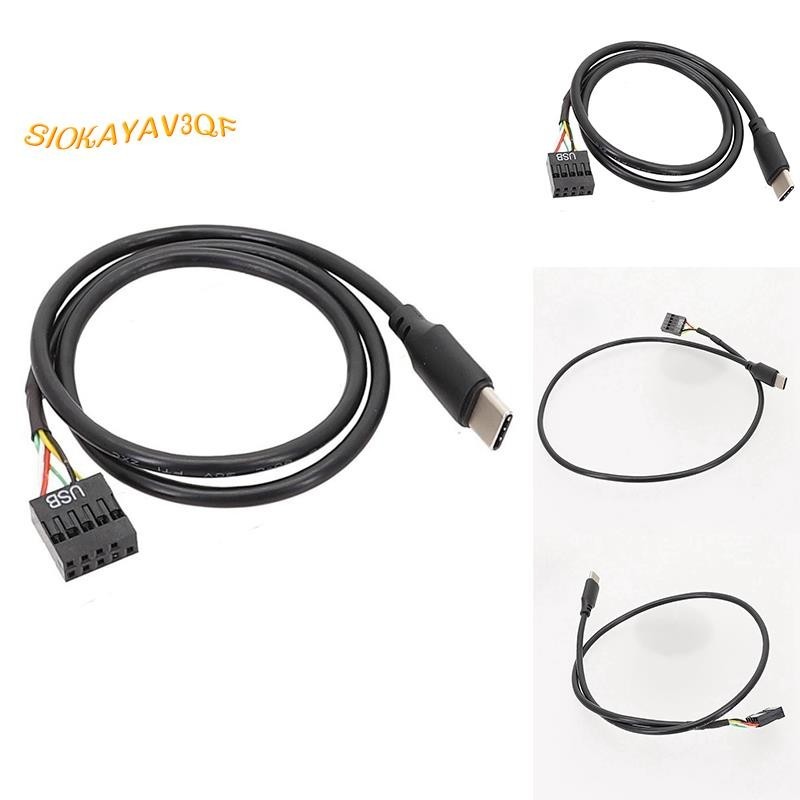 【siokayav3qf】สายเคเบิล Usb 9Pin เป็น USB Type C สําหรับเมนบอร์ดคอมพิวเตอร์ เป็น USBC หน้าจอรอง PC LCD 9Pin