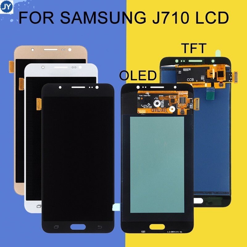 【พร้อมส่ง】catteny Amoled j710 อะไหล่หน้าจอสัมผัส LCD พร้อมเครื่องมือ สําหรับ Samsung J7 2016 j710f j710m j710h j710fn