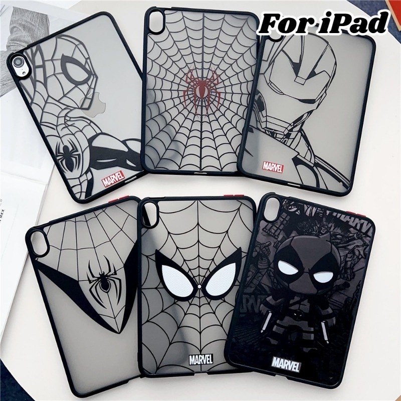 เคสซิลิโคน TPU แบบบาง ลาย Marvel Spider Man สําหรับ iPad Mini 1 2 3 4 Mini 5 Mini 6 iPad 5th 6th 9.7 นิ้ว 2017 2018 iPad Air 2