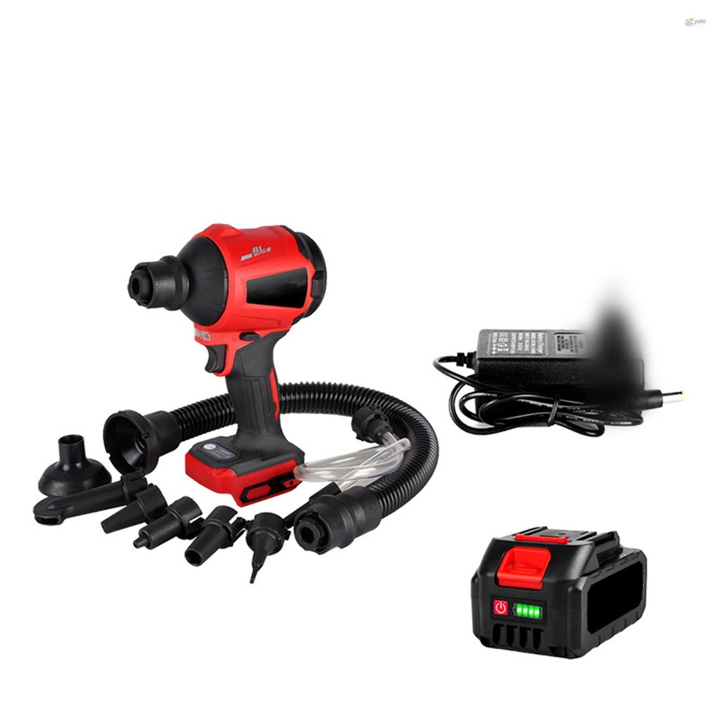 เครื่องเป่าลมไร้สาย 21V, เครื่องเป่าลม 2-in-1 & สูญญากาศ, เครื่องเป่าลมมือถือ 80000RPM ความเร็วสูงมอ