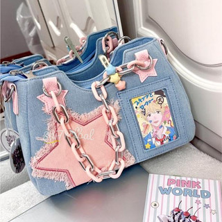 Tas Tangan Dan Tas Selempang Gaya Spicy Girl Tas Jeans Trendi Untuk Wanita