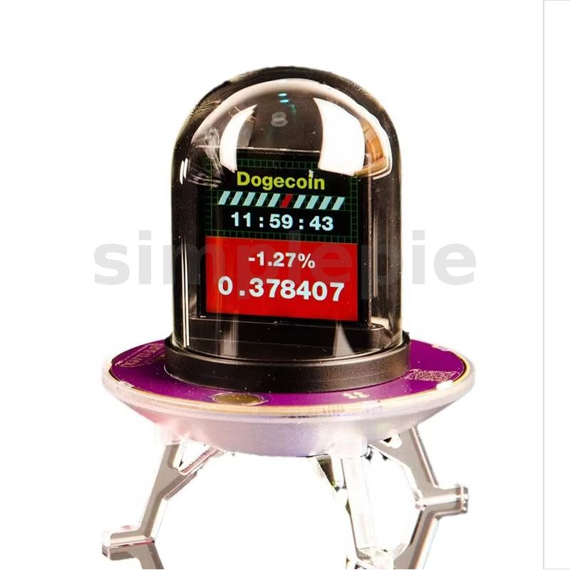 Ufo-clock นาฬิกาสภาพอากาศสร้างสรรค์จอแสดงผล LED มัลติฟังก์ชั่น UFO-Clock Creative Weather Stock Exch