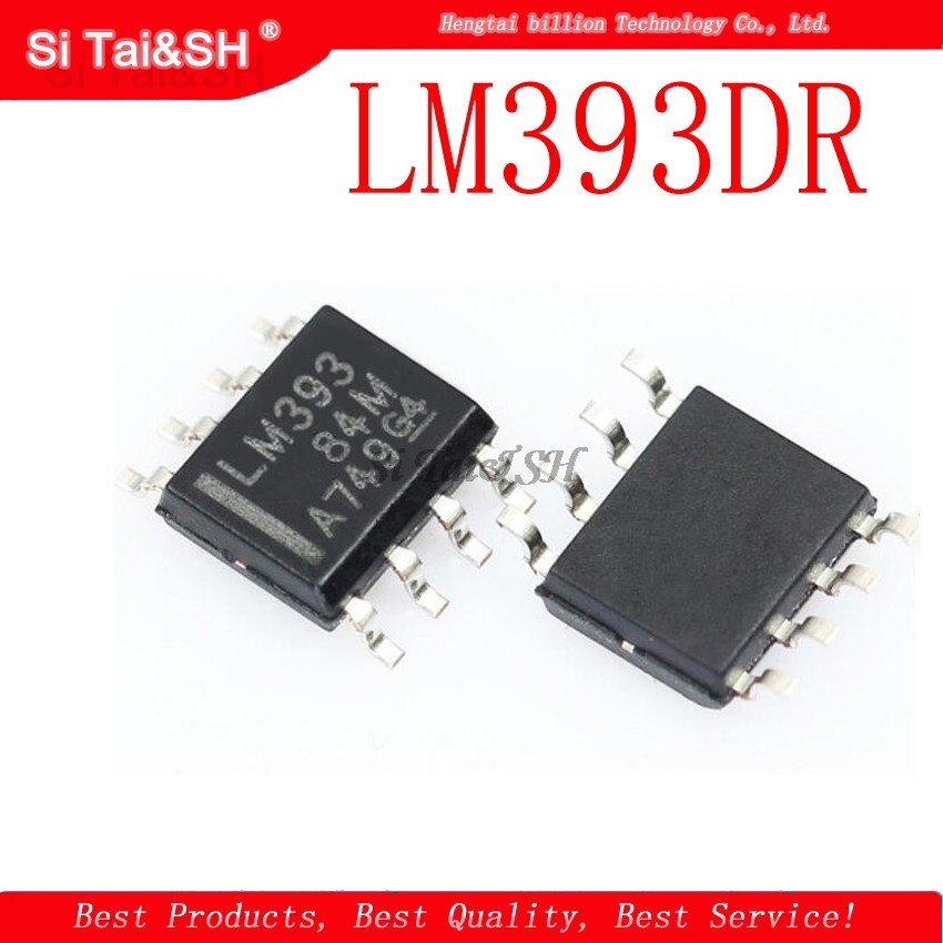 50pcs LM393DR LM393 SOP8 SOP LM393DT LM393DR2G SMD ใหม่เดิม