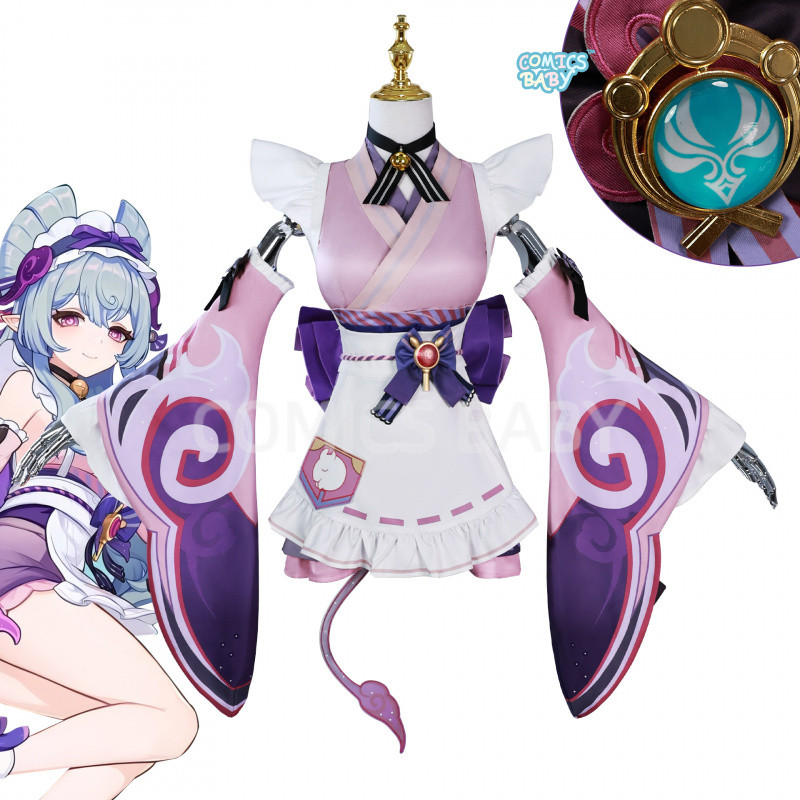 Genshin Impact Yumemizuki Mizuki cosplay Costume เกม อะนิเมะ คอสเพลย์ wig Nata Anime Game Female Clo