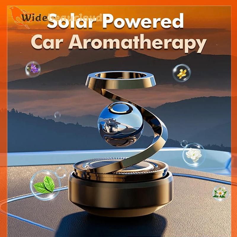 Widebeaucloud 1PC พลังงานแสงอาทิตย์ Car Air Freshener Interstellar Levitation หมุน Auto Flavouring รถน้ําหอมระงับกลิ่นกาย Diffuser อุปกรณ์ตกแต่งภายใน Nice
